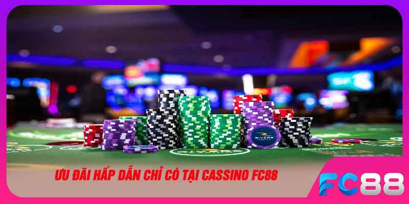 Ưu đãi hấp dẫn chỉ có tại casino FC88